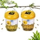 thumbnail image 2 of Paquete de 2 Trampas Solares de Avispas Colgantes Al Aire Libre, Avispas Colgantes con Luz para Chaquetas Amarillas, Avispones, Abejas, Trampas para Avispas, 2 of 5