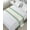 Fruit green beige, variant on Bed Runner Scarf Cal King Size, Navy Beige Striped Stain Bed Runners & Scarves for Foot of Beds, Gradient Geometric Blue White Decorative Bedding Runner Scarf for Hotel Home Bedroom