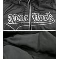 thumbnail image 4 of Men's New York Fleece Lined Removable Hood Windbreaker Zipper Puffer Jacket (Black, XL), 4 of 4
