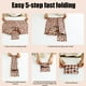 thumbnail image 5 of Bolsa de compras plegable de gran capacidad | Bolsa reutilizable para comestibles con asas | Bolsa de tela de poliéster portátil para comestibles, camping y viajes, 5 of 7