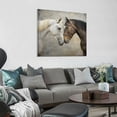thumbnail image 4 of Loving Horse " Canvas Wall Art Brown, Horse Art Wall Decor for Living Room, Bedroom, 4 of 5