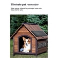 thumbnail image 4 of Solar Powered Fan for Dog House 15W Solar Panel Dual Exhaust Fans, 4 of 5