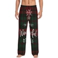thumbnail image 1 of Kdxio Wonderful Time Christmas Pattern Men's Pajama Pants, Elastic Waist with Drawstring and Pockets, Comfortable Loungewear-X-Large, 1 of 6