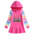thumbnail image 1 of Roblox vestido de algodón con capucha para niña, suéter de manga larga con dibujos animados, regalo de cumpleaños, otoño, 1 of 4