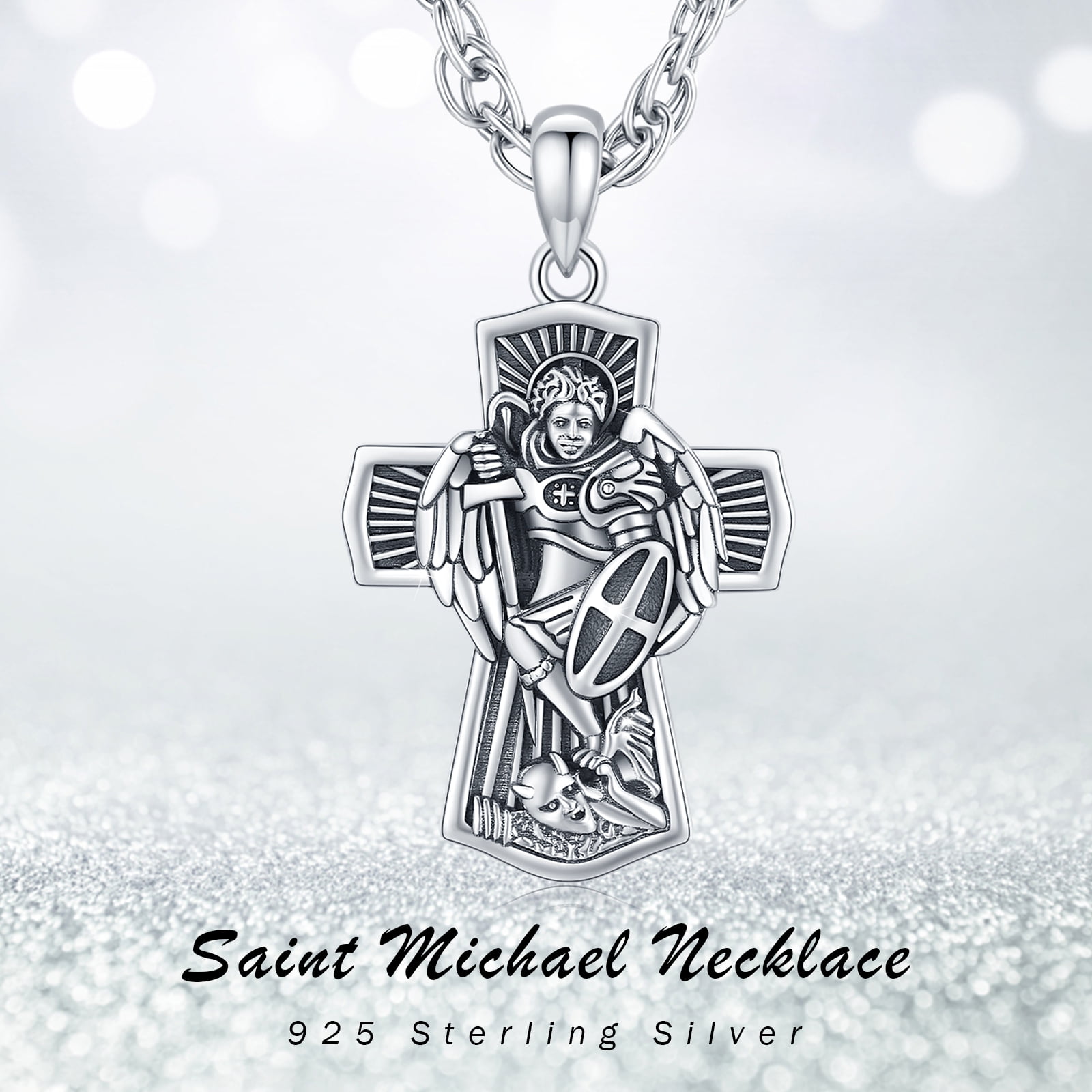 Buy St. Michael Necklace /police Officer Gift / Police Academy Graduation / Saint  Michael Pendant for Police Officer Online in India - Etsy