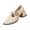 Khaki, variant on HTHLVMD Women's Mary Jane Heels, T-Strap Block Heel Shoes, Vintage Style Pumps, Everyday Work Shoes, Dressy Work Shoes, Women's T-Strap Mary Jane Pumps, Block Heel, Round Toe Dress Shoes, Silver 6.5