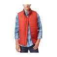 thumbnail image 1 of Chaleco acolchado vintage sólido resistente a la intemperie para hombre, naranja, grande, 1 of 1