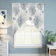 thumbnail image 6 of Swag Valance Curtains for Windows, Beach Coastal Fish Light Filtering Kitchen Curtains with Rod Pocket, Watercolor Sea Ocean Nautical Window Treatment Valances for Living Room, 36x36 - 2 PCS, 6 of 9