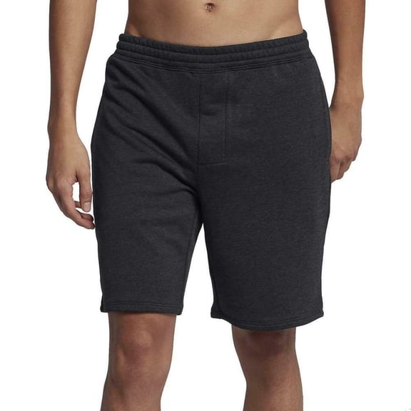 Hurley Men's Dri-FIT Expedition Fleece 18.5" Activewear Walk Shorts (Large, Black)