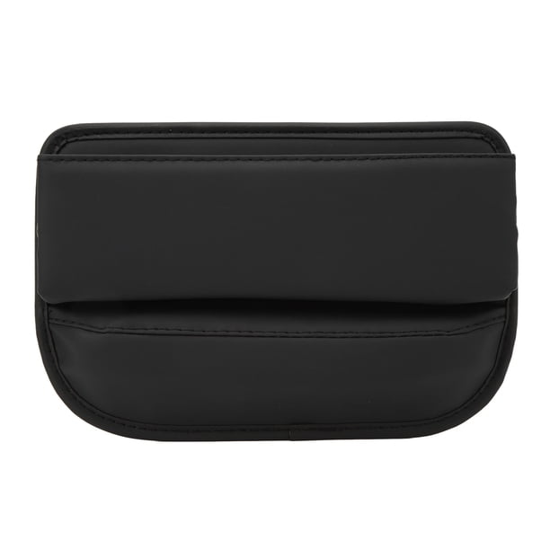 Organizador para espacio de asiento de coche, consola de asiento multifuncional frontal de cuero PU, caja de almacenamiento lateral, relleno de huecos de bolsillo, tipo recto Jadeshay A