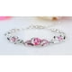 thumbnail image 3 of Pulseras para mujer, regalos para mujer, pulsera de corazón, joyería con cristales austriacos, brazaletes, joyería popular, pulseras de cristales., 3 of 5