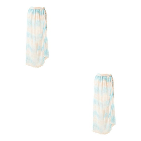 Advancent de gasa para mujer ropa de cubrirse traje de baño envolvente para vacaciones en la playa de verano Type1 NO1