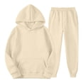 thumbnail image 5 of Children's Casual Solid Color Sweatshirt and Pants Two Piece Set, 5 of 7