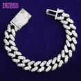 thumbnail image 1 of DUBSS Iced Out Flora Dove Cuban Link Bracelet for Men 5A Real Copper Gold Plated Hip Hop Jewelry, 1 of 4