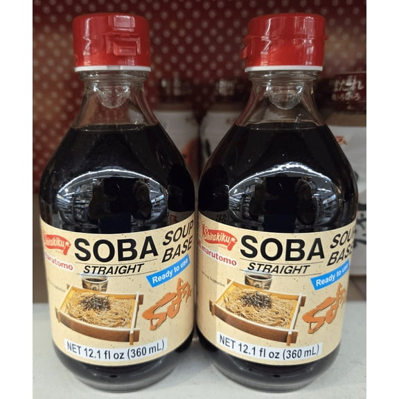 Marutomo Soba Tsuyu Straight Soup Base 12.1fl oz 360ml (2 Bottles)