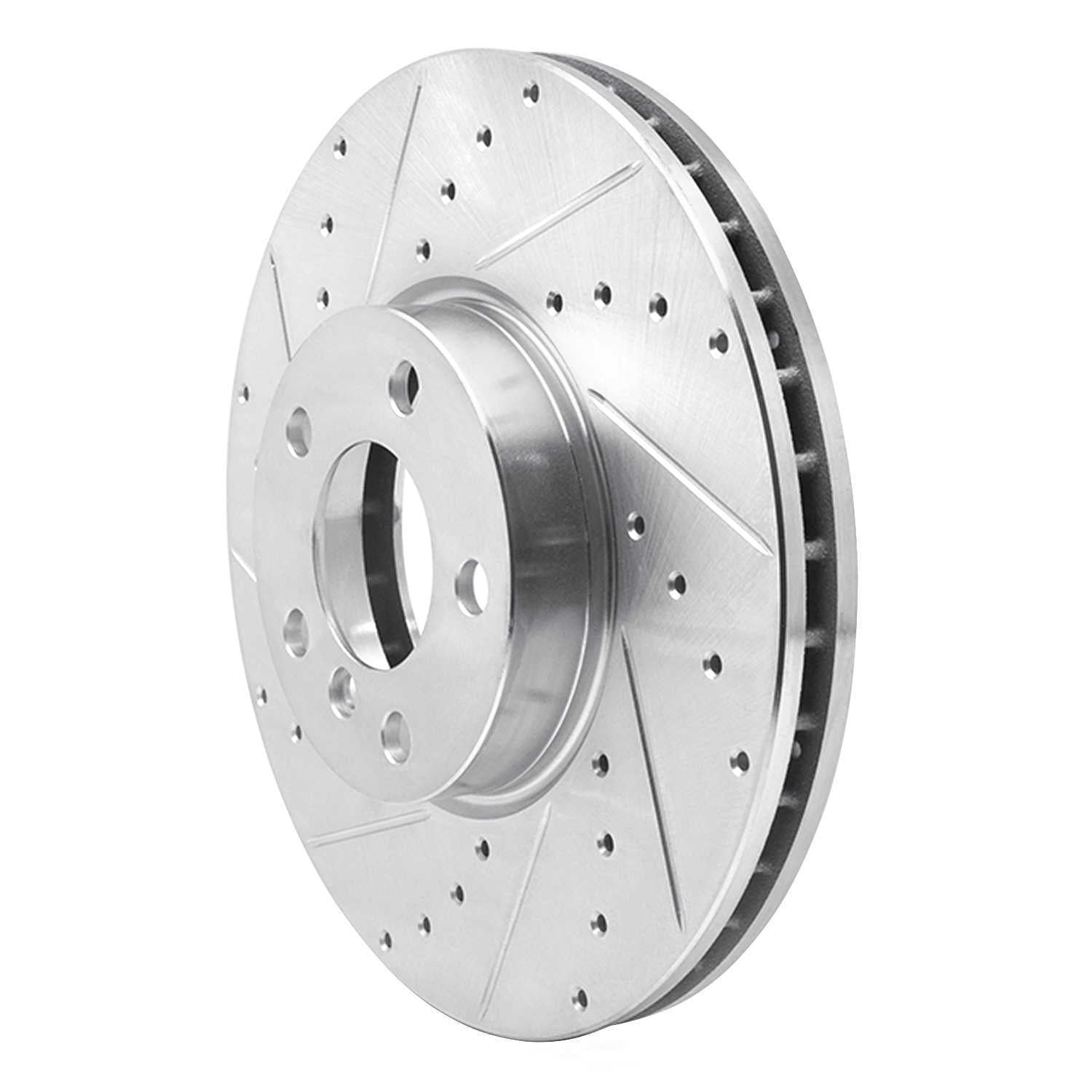 Dynamic Friction Company 631-31144L DFC Brake Rotor - Drilled And Slotted - Silver