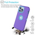 thumbnail image 6 of Takfox Wireless Charging Silicone Protective Cell Phone Case for Apple iPhone 11, Purple, 6 of 10