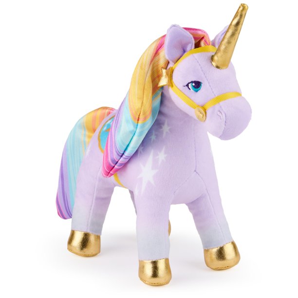 Peluche Unicorn Academy Wildstar, morado, 18 cm, para niñas mayores de 1 año