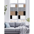 thumbnail image 4 of No Glue Heat Blocking Window Flims, Brown Grey Geometric Window Privacy Film Frosted, Modern Black White Abstract Art Peep-proof Door Windows Tint for Bathroom, Dormitory, 17.7 x 78.7 Inches, 4 of 9