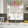 thumbnail image 5 of 2 Pack Valances for Windows, Colorful Congratulations Window Valances for Living Room/Bedroom/Bathroom, Funny Words Graduation Season Light Filtering Kitchen Curtain Valance 42"W x18" L, 5 of 9
