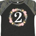 thumbnail image 4 of Inktastic 2nd Birthday Rose Wreath 2 Year Old Girl Girls Toddler T-Shirt, 4 of 5