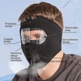 thumbnail image 4 of Windproof Anti Dust Face Mask Cycling Ski Breathable Masks Fleece Face Shield Hood Caps with HD Goggles Cycling Cap, 4 of 5