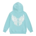 thumbnail image 4 of Kiijoy Girls Graphic Hoodie Casual Wing Print Long Sleeve Hooded Sweatshirt, Sizes 1-13, 4 of 6