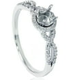 thumbnail image 1 of Bague Torsadée Infini Diamant 1/5ct pour Femmes Or Blanc 14K, 1 of 3