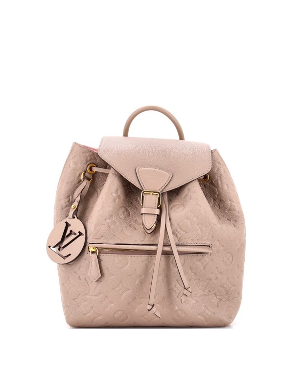 Pre-Owned Montsouris NM Backpack Monogram Empreinte Leather PM By Rebag