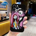 thumbnail image 2 of JIT Disney The Nightmare Before Christmas Cartoon Cute Mobile Phone Black Case Shockproof with Lens Protection TPU Officially Licensed Compatible for iPhone11/12/13/14/15 P, 2 of 4
