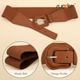 thumbnail image 5 of SUOSDEY Women Wide Belt, Elastic Belt Ladies Waist Belt for Dresses, 5 of 6