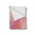 thumbnail image 2 of Colorful Soft Flannel Fleece Blanket, Abstract Dreamy Fantasy Themed Watercolor Digital Painting Artwork Romantic Design, Cozy Plush for Indoor and Outdoor Use, 50" x 60", Multicolor, by Ambesonne, 2 of 6