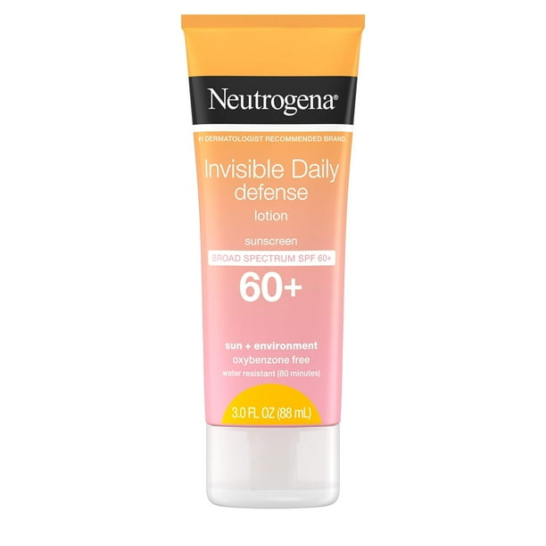 Loción de protección solar Neutrogena Invisible Daily SPF 60+ 90 ml