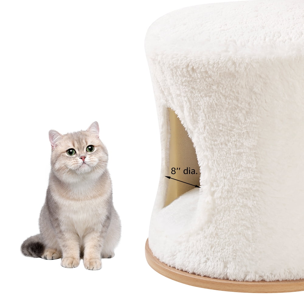 Unipaws Cat Tree for Large Pets, Modern Tall Cat Tower with Condo Scratching Post Perch Bed, Indoor Wood Pet Furniture for Multiple Kittens