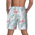 thumbnail image 4 of Uemuo Tropical Flamingo Pattern Mens Swim Trunks Quick Dry Board Shorts with Mesh Lining, Stretch Beach Shorts Quick Dry No-Chafing Board Shorts-X-Large, 4 of 9