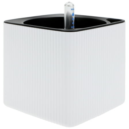 White Hanging Planter for Storage Automatic Water Absorption Perfect for Home Gardening 1 Set