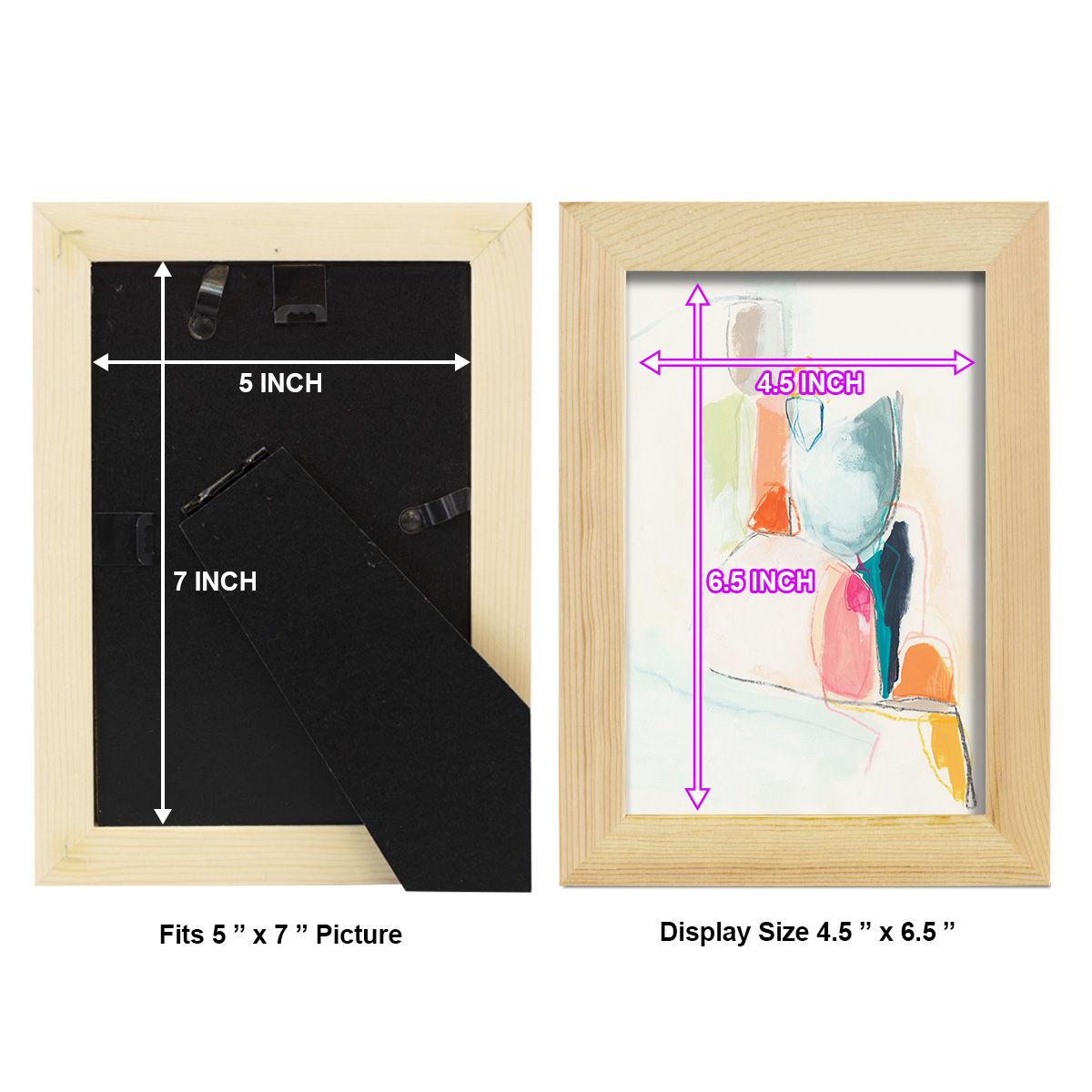 Factotum I -Framed Print w/glass-Natural Wood