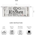 thumbnail image 2 of dinii Kitchen Curtains Rustic Farmhouse 55x39 Inch Rod Pocket Country Short Small Barn Fork and Spoon Wooden Wood Plank Board Vintage Printed Cafe Window Curtains Drapes Treatment Fabric 2 Panels, 2 of 5
