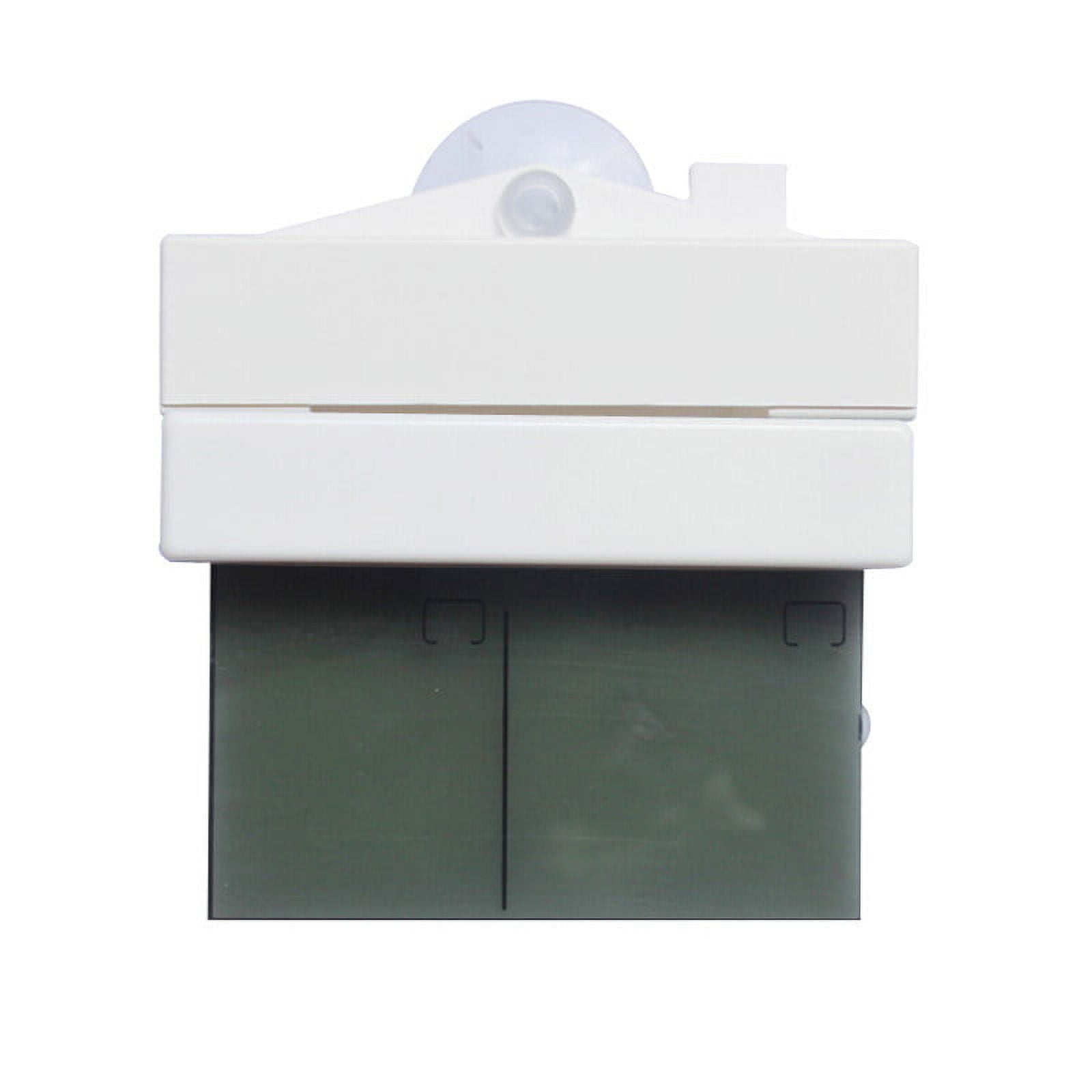 BESTYASH White Temperature Humidity Meter with Cup Large LCD Digital Thermometer Hygrometer Indoor Outdoor Weather Monitor