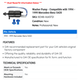 thumbnail image 2 of Washer Pump - Compatible with 1994 - 1999 Mercedes-Benz S420 1995 1996 1997 1998, 2 of 2