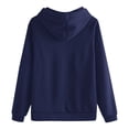 thumbnail image 3 of ManxiVoo Chandail en Molleton Mode Femme Grande Taille Automne Hiver Confort Décontracté Col Rond TTTG Taille Marine, 3 of 3