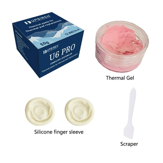 Pâte Thermique U6PRO 12.8W Accessoires Informatiques Refroidissement et Dissipation de Chaleur Argile Silicone Haute Performance pour VGA GPU IC U6 PRO 50g