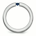 thumbnail image 2 of Edward Mirell Titanium Sapphire & Blue Anodized 4mm Band EMR170, 2 of 6