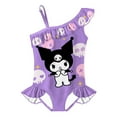 thumbnail image 1 of Disney-Conjunto de traje de baño para niña, Mono de dibujos animados, traje de baño periférico de Anime, conjunto de gorro de baño, 1 of 1