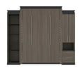 thumbnail image 3 of Atlin Designs 104" Queen Murphy Bed with Narrow Storage in Bark Gray, 3 of 13