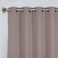 thumbnail image 2 of Superior Blackout Solid Light Filtering Grommet Curtain Panel Set, 52"X 108", Taupe, 2 of 8