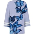 thumbnail image 4 of Cardigans pour Femmes Mode Manches Trois-Quarts 4/3 Manches Bouton Cardigan Veste Haut Cardigan Mignon en Liquidation, 4 of 5