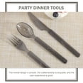 thumbnail image 3 of TEHAUX Forks And Spoons Set High-End Plastic Supplies Weddings 30Pcs, 3 of 6