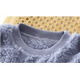 thumbnail image 3 of ameIAEA Boys Girls Winter 2 Piece Outfit Fleece Fuzzy Long Sleeve Pullover Tops Pants Set Kids 3-14 Years, 3 of 7