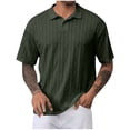 thumbnail image 2 of Styesk T-Shirts pour Hommes Chemise Décontractée d'Été à Manches Courtes Mode à Blocs de Couleur, 2 of 6